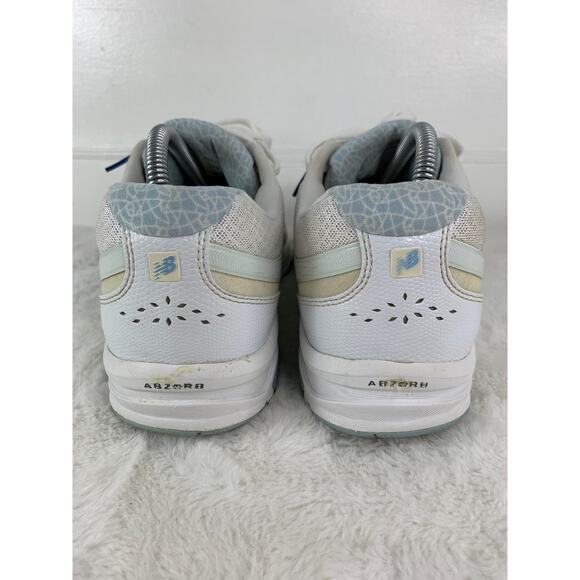 New Balance 847 V2 Women’s White–Teal Walking Shoes Size 9 - Picture 3 of 8
